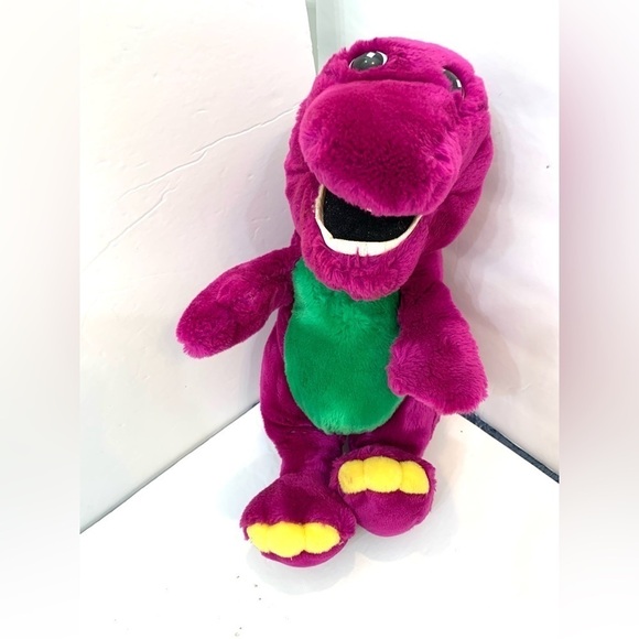VTG 1992 Barney Purple Dinosaur Plush 15” - Picture 1 of 6